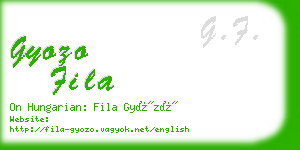gyozo fila business card